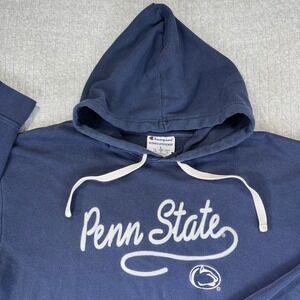 Vintage Penn State university Hoodie large‎ Sweatshirt NCAA Collegiate Navy Blue